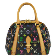 Louis Vuitton 2000 Black Monogram Multicolor Priscilla Handbag M40097