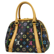 Louis Vuitton 2000 Black Monogram Multicolor Priscilla Handbag M40097