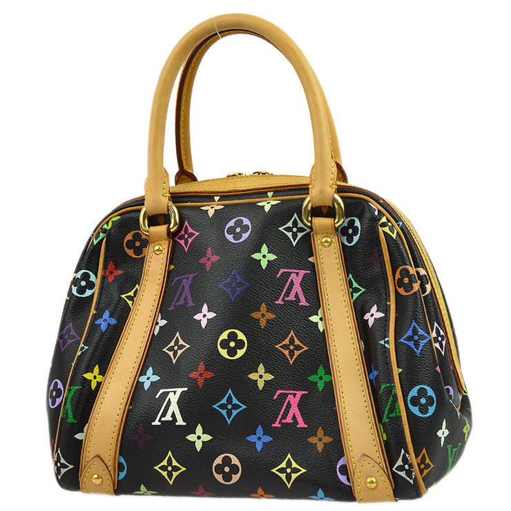 Louis Vuitton 2000 Black Monogram Multicolor Priscilla Handbag M40097