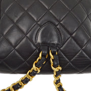 Chanel 1996-1997 Black Lambskin Large Duma Backpack