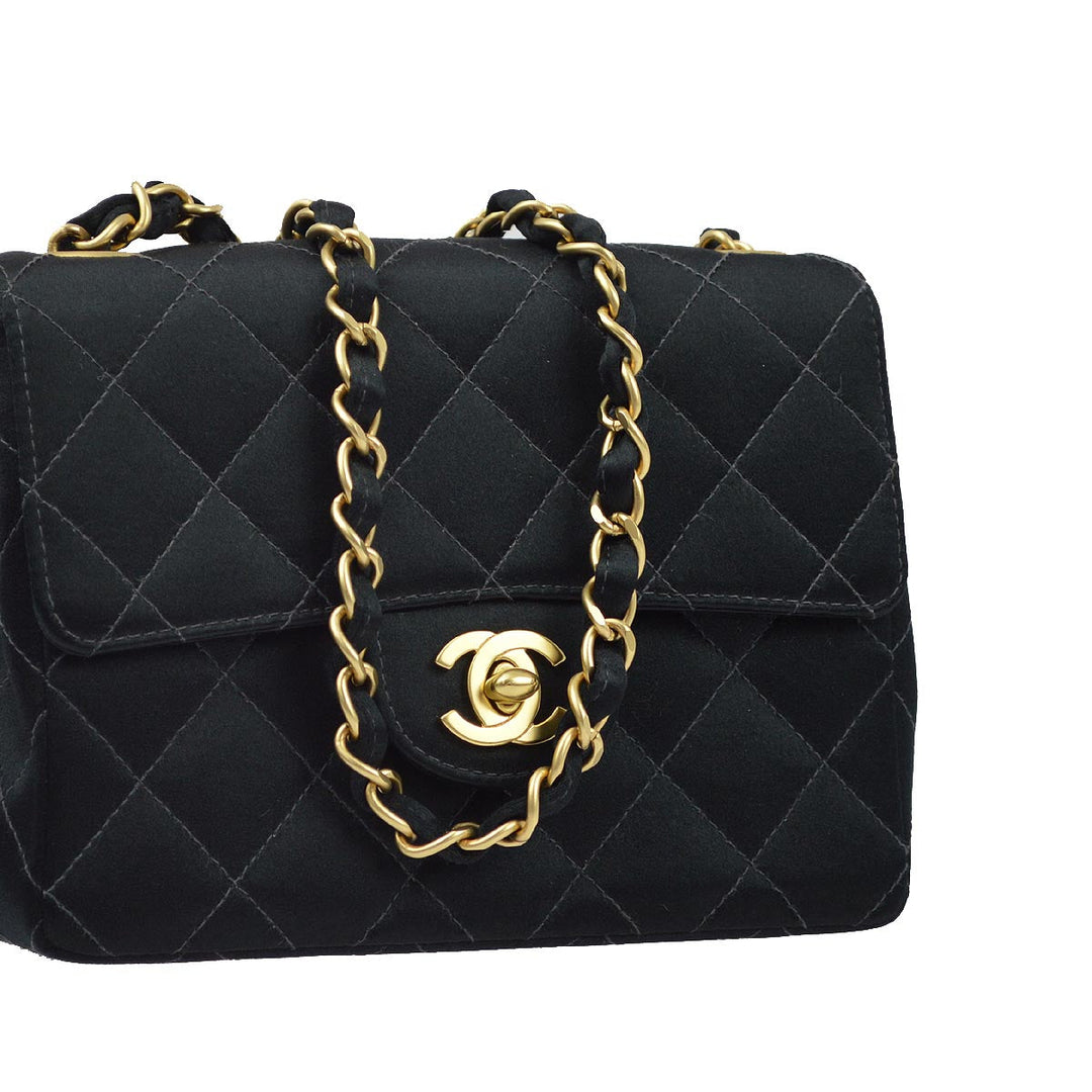CHANEL Pre-Owned 2002-2003 Lambskin Contrast Square Stitch