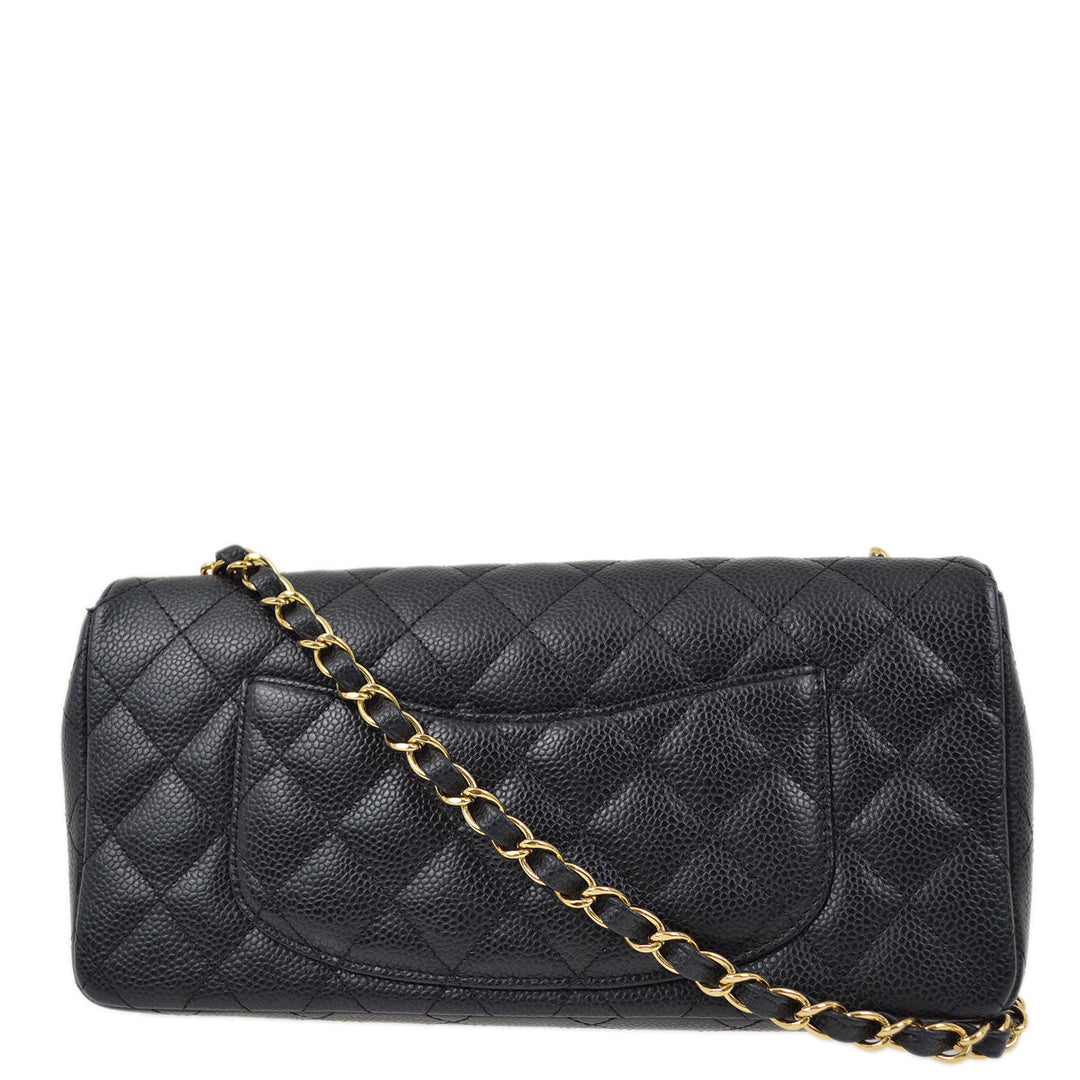 Chanel 2006-2008 Black Caviar East West Shoulder Bag – AMORE