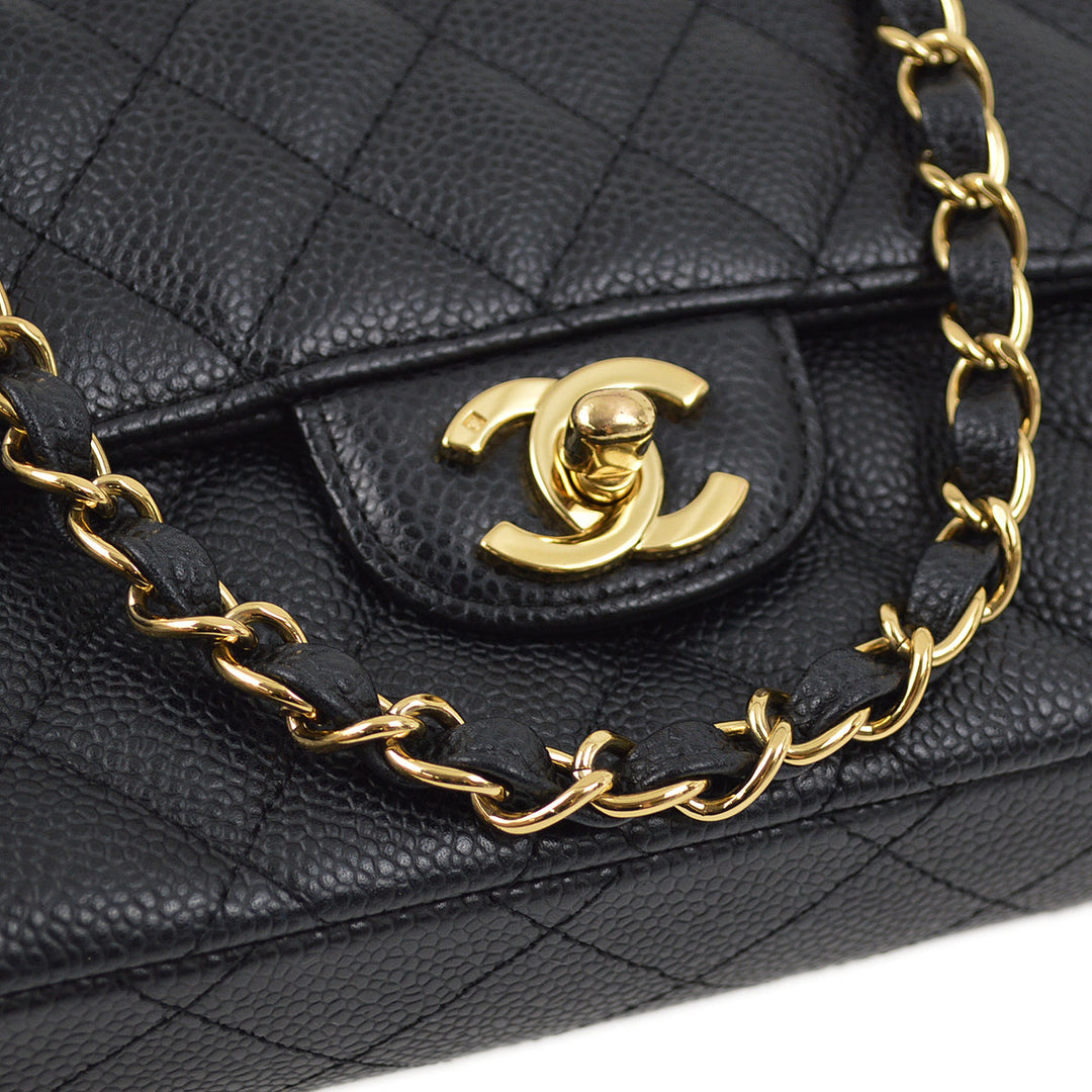 Chanel 2006-2008 Black Caviar East West Shoulder Bag – AMORE