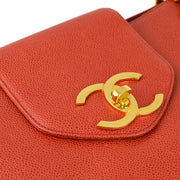 Chanel 1994-1996 Red Caviar Supermodel Shoulder Bag