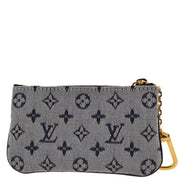 Louis Vuitton 2003 Blue Monogram Mini Pochette Cles Coin Case M92236