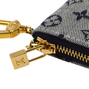 Louis Vuitton 2003 Blue Monogram Mini Pochette Cles Coin Case M92236