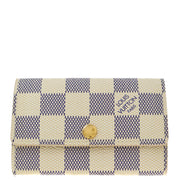 Louis Vuitton 2009 Damier Azur Multicles 6 Key Case N61745 Small Good