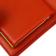 Chanel 1996-1997 Red Caviar Bifold Wallet Purse