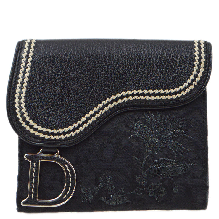 Christian Dior 2005 Black Trotter Wallet Purse