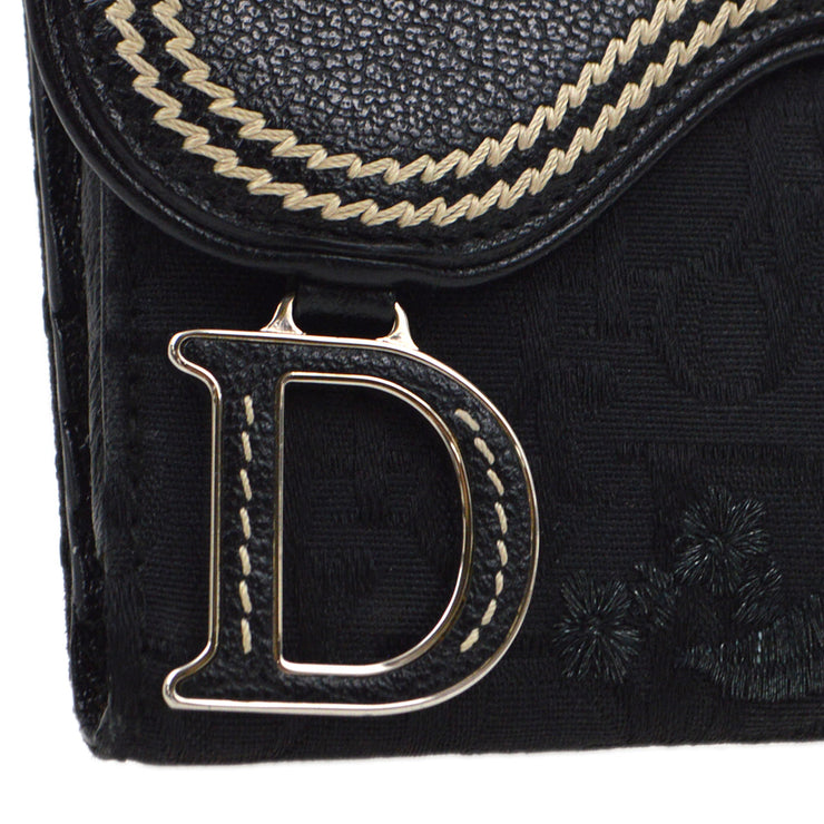 Christian Dior 2005 Black Trotter Wallet Purse