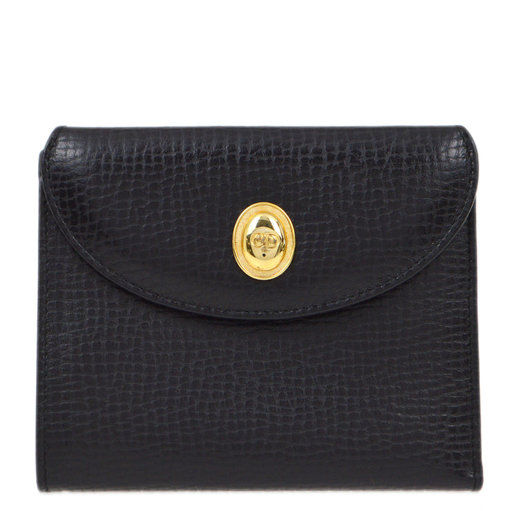 Christian Dior Black Bifold Wallet Purse