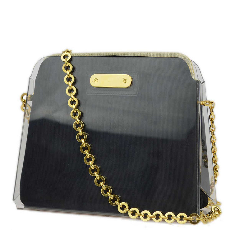 Salvatore Ferragamo Clear Plastic Gancini Shoulder Bag