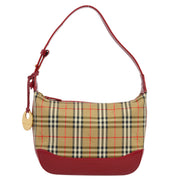 Burberry Red Beige House Check Handbag