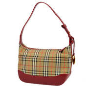 Burberry Red Beige House Check Handbag