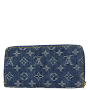 Louis Vuitton 2007 Blue Monogram Denim Zippy Wallet M95341