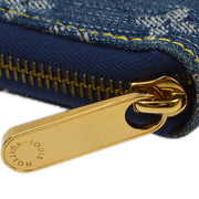 Louis Vuitton 2007 Blue Monogram Denim Zippy Wallet M95341