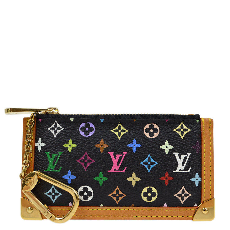 Louis Vuitton 2004 Multicolor Pochette Cles Coin Case Wallet M92654