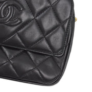 Chanel 1994-1996 Black Lambskin Camera Bag Mini