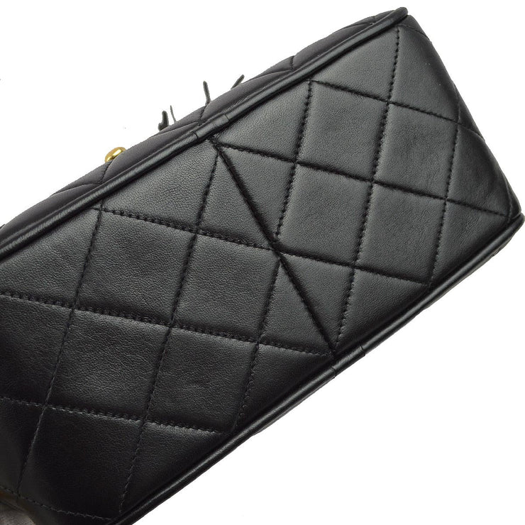 Chanel 1991-1994 Black Lambskin Camera Bag Mini