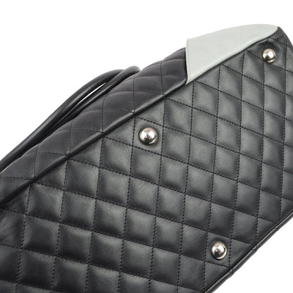 Chanel 2004-2005 Black Calfskin Cambon Ligne Handbag