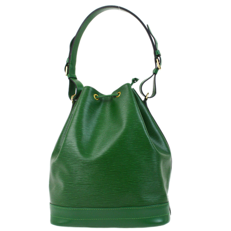 Louis Vuitton 1995 Green Epi Noe Drawstring Shoulder Bag M44004