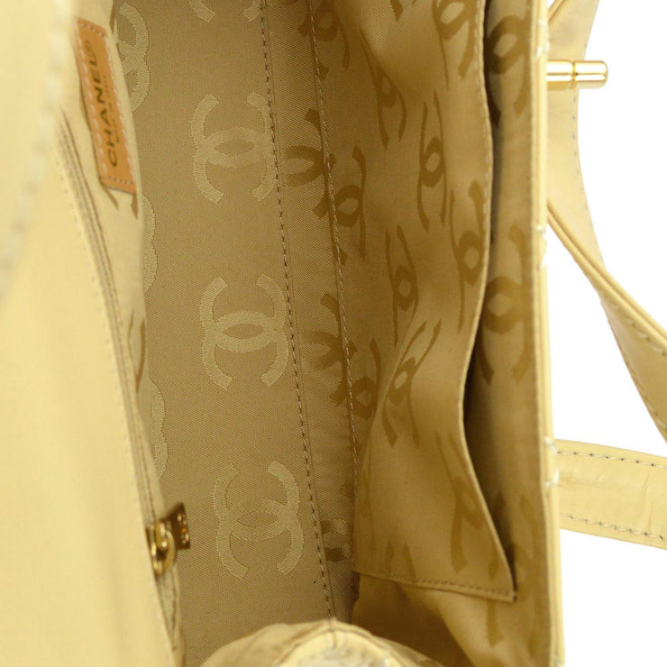 Chanel 2001-2003 Beige Calfskin Wild Stitch Handbag