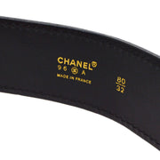 Chanel Belt Black 96A #80/32 Small Good