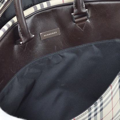 Burberry Beige Burberry Check 2way Duffle Shoulder Handbag