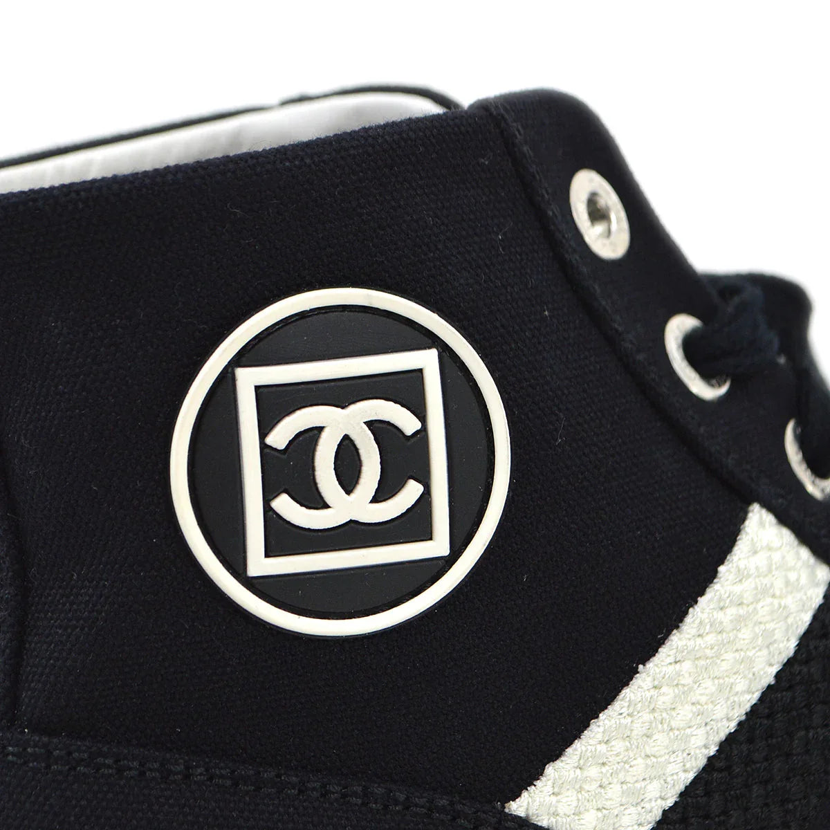 Chanel 2009 Sport Line High Cut Sneakers Shoes #37