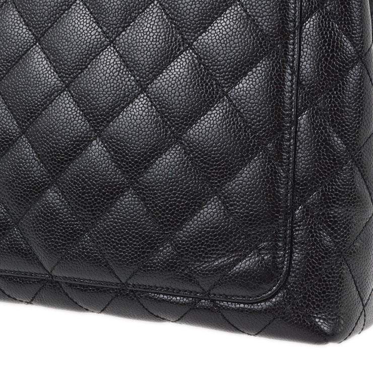 Chanel 2001-2003 Black Caviar Kelly Handbag