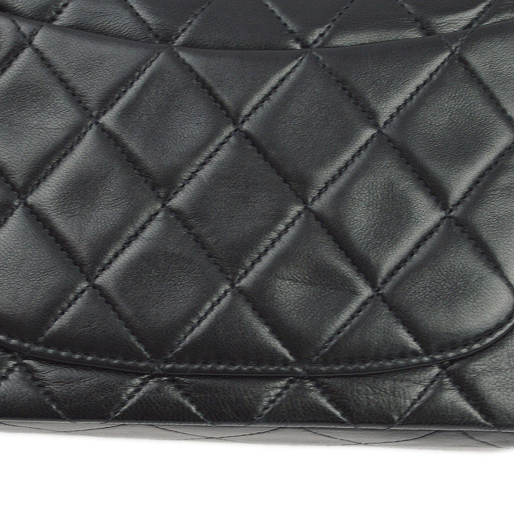 Chanel 1994-1996 Black Lambskin Mini Classic Square Flap Shoulder Bag 17