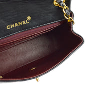 Chanel 1994-1996 Black Lambskin Mini Classic Square Flap Shoulder Bag 17