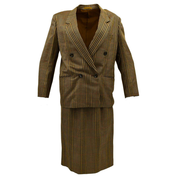 Burberrys Setup Suit Jacket Skirt Brown #11AR