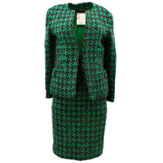 Chanel Setup Suit Jacket Skirt Green 29 #38