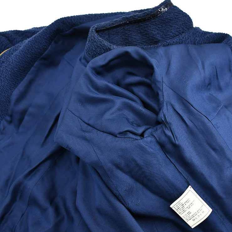 Chanel Setup Suit Jacket Skirt Navy 95P #40