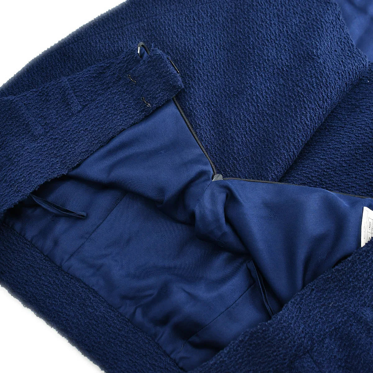 Chanel Setup Suit Jacket Skirt Navy 95P #40