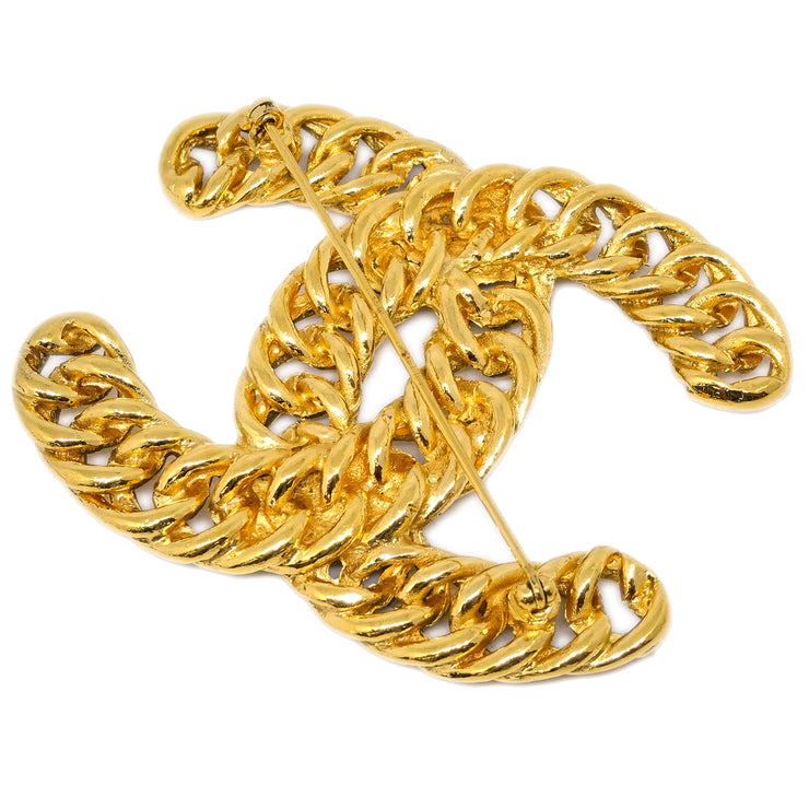 Chanel Gold CC Brooch Pin 1107