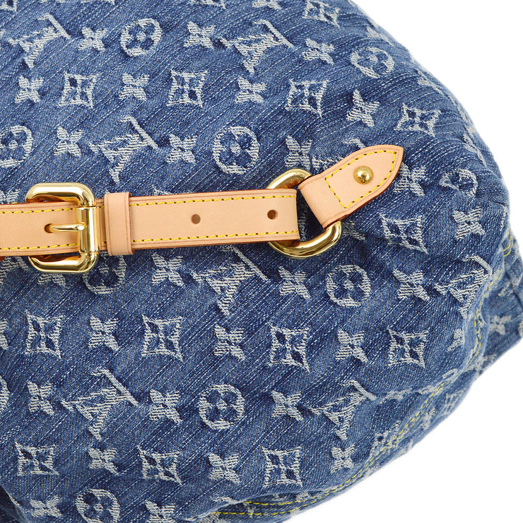 Louis Vuitton 2006 Blue Monogram Denim Sac a Dos GM Backpack M95056