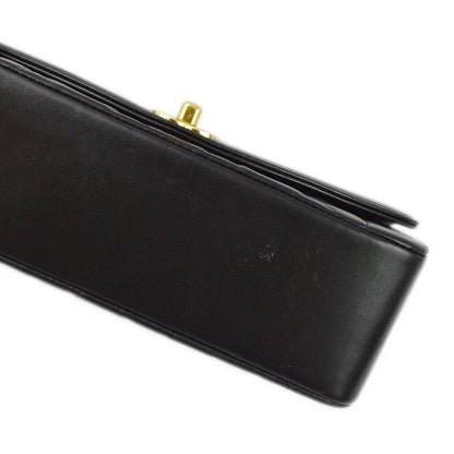 Chanel 1994-1996 Black Lambskin Small Diana Shoulder Bag