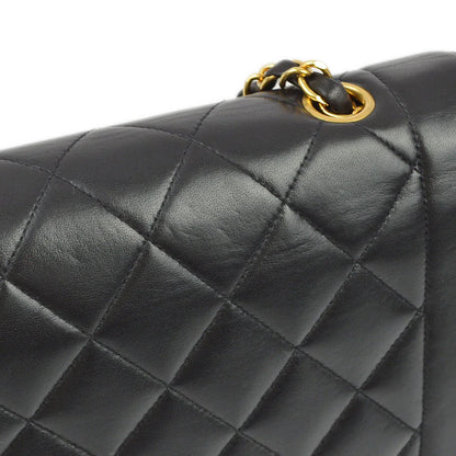 Chanel 1994-1996 Black Lambskin Small Diana Shoulder Bag
