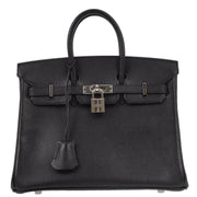 Hermes 2006 Black Epsom Birkin 25 Handbag