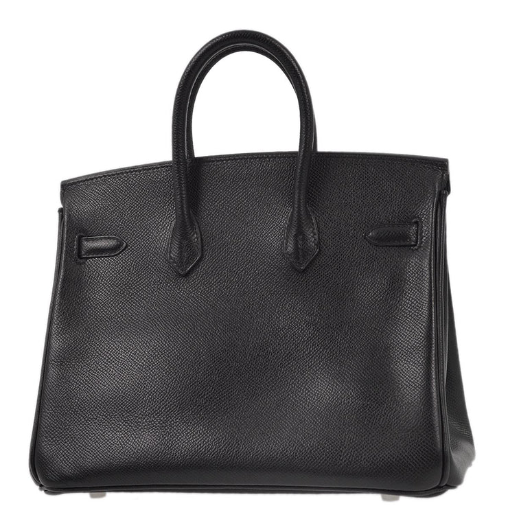 Hermes 2006 Black Epsom Birkin 25 Handbag