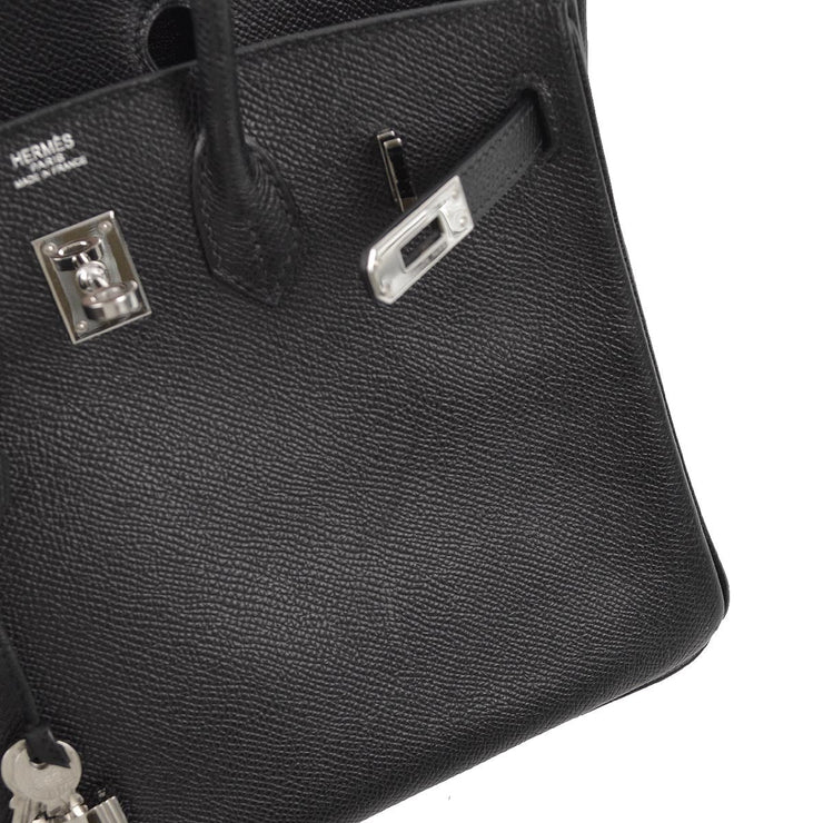 Hermes 2006 Black Epsom Birkin 25 Handbag