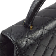 Chanel 2001-2003 Black Caviar Kelly Handbag