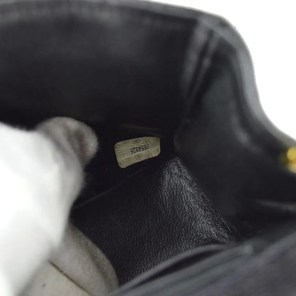 Chanel * 1994-1996 Black Caviar Mini Classic Square Flap Shoulder Bag 17