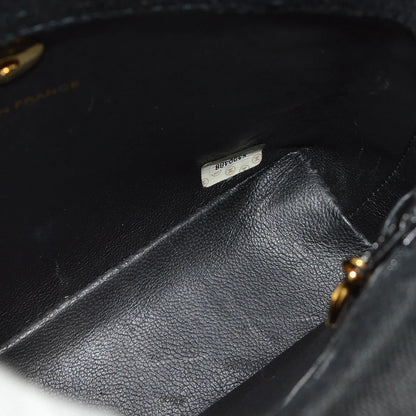 Chanel 1997-1999 Black Canvas Camelia Chain Handbag