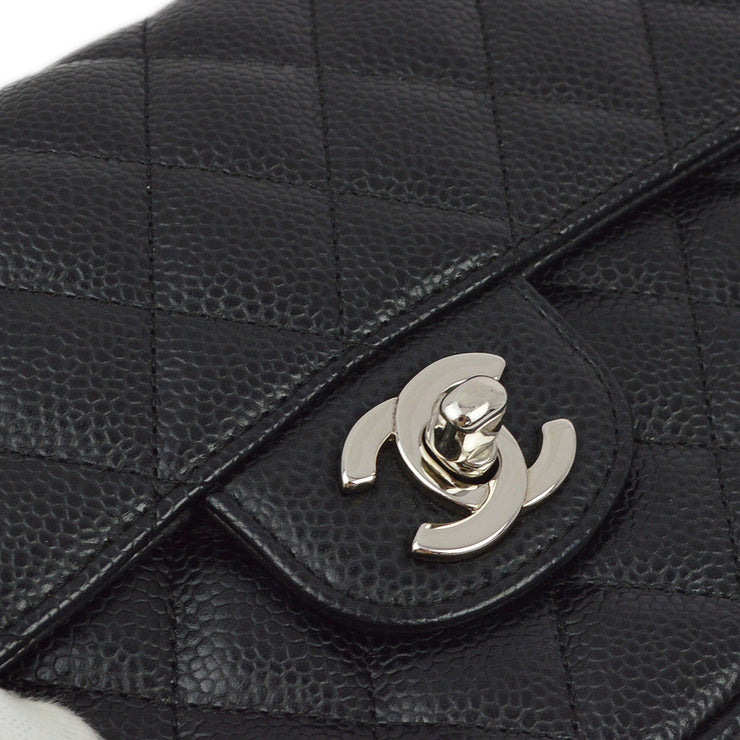 Chanel 2005-2006 Black Caviar East West Shoulder Bag