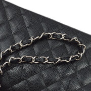 Chanel 2005-2006 Black Caviar East West Shoulder Bag