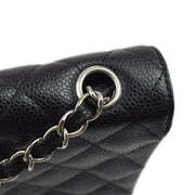 Chanel 2005-2006 Black Caviar East West Shoulder Bag