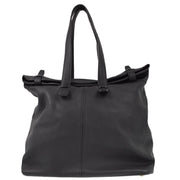 Hermes 1998 Black Taurillon Clemence Thar Tote Bag